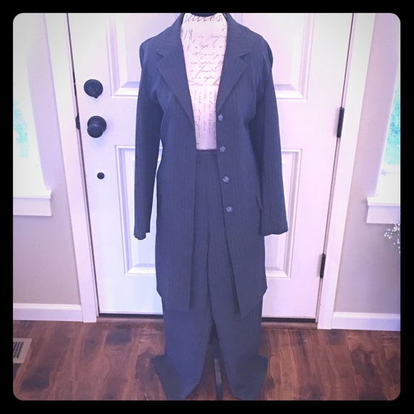2-Piece Pantsuit w/Duster Jacket - Picture 1 of 4